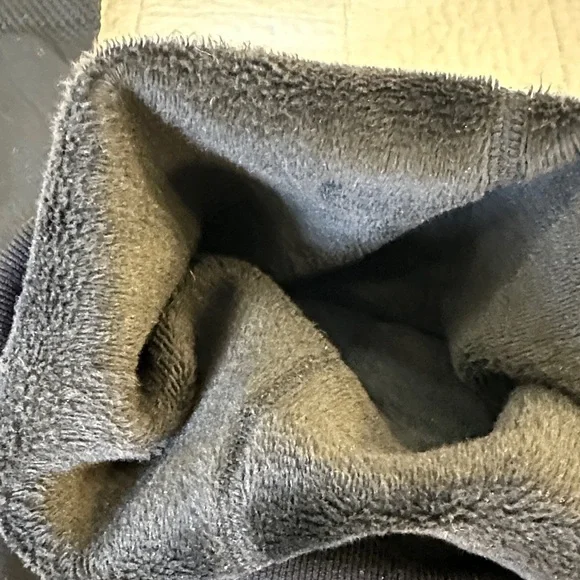 Lot of 2 Black Legging Fleece Lined Seamless High Rise Warm Cozy Bundle - Picture 2 of 6